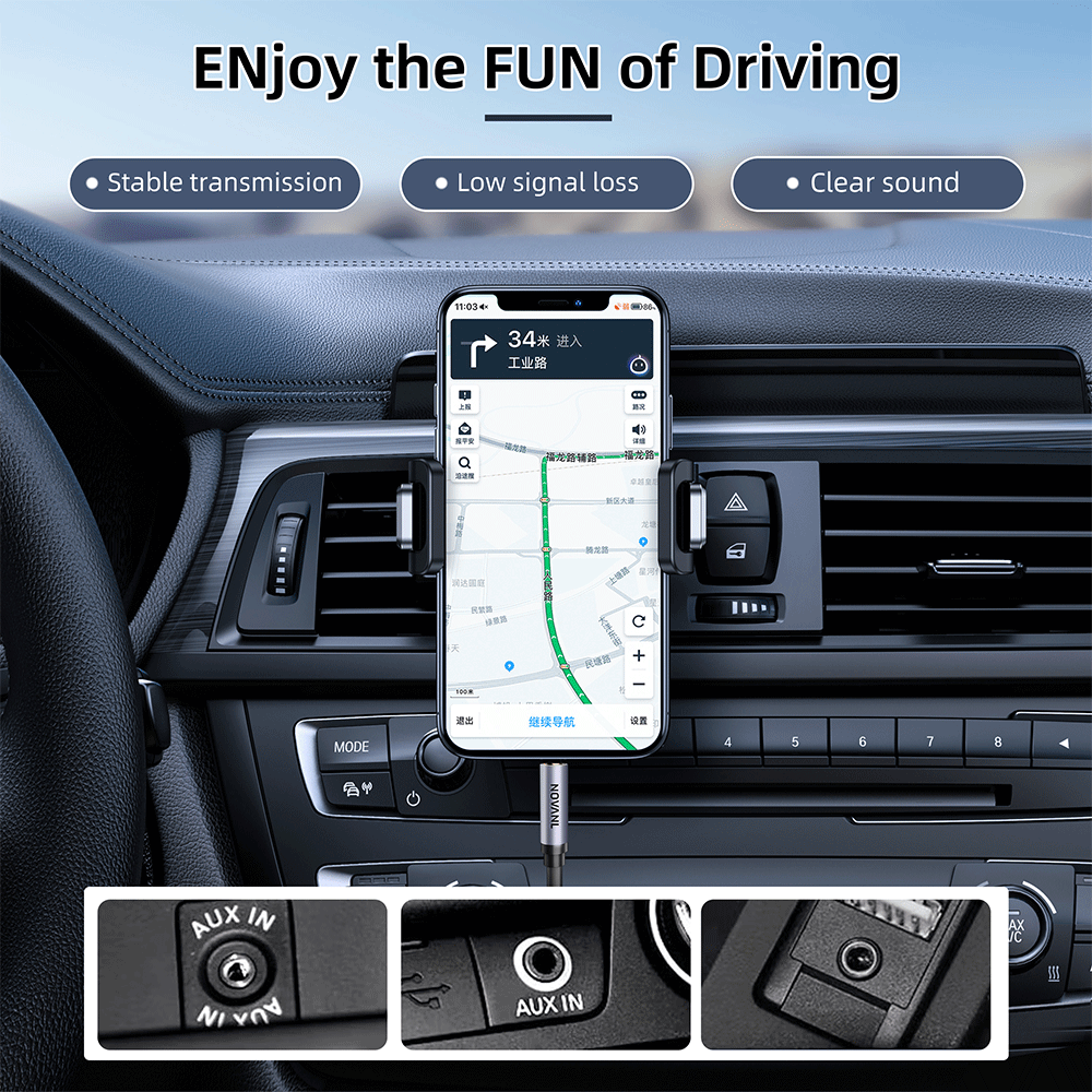 NOVANL SoundWave Aux naar Aux Kabel (2M)