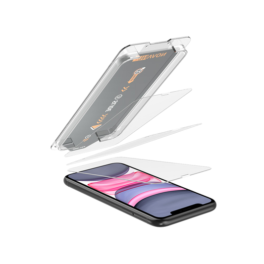 NOVANL 3-Pack Screen Protectors voor iPhone 11 met Installatiekit