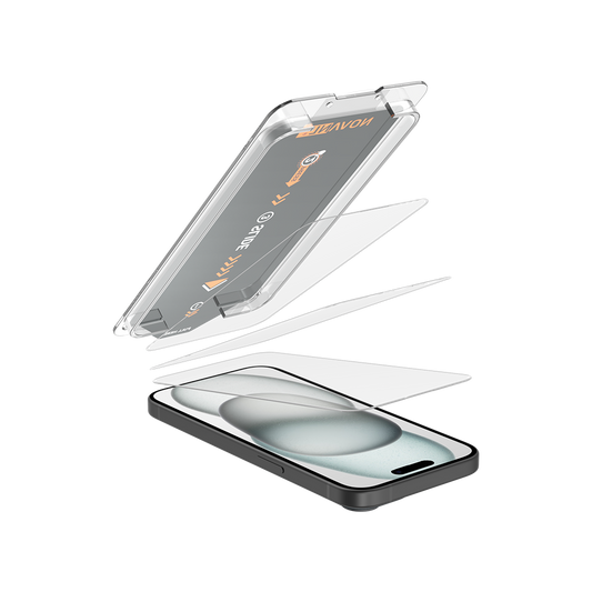 NOVANL 3-Pack Screen Protectors voor iPhone 16 met Installatiekit