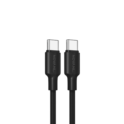 NOVANL SpeedCharge USB-C naar USB-C kabel 60W zwart Black
