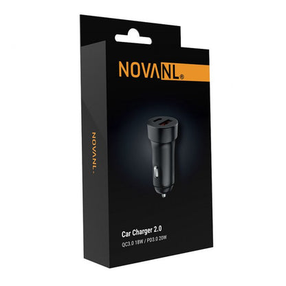 NOVANL PowerDrive 20W (USB-A & USB-C) Autolader