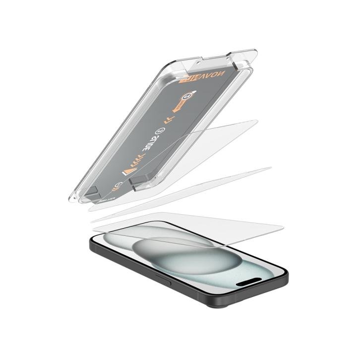 NOVANL 3-Pack Screen Protectors voor iPhone 15 met Installatiekit