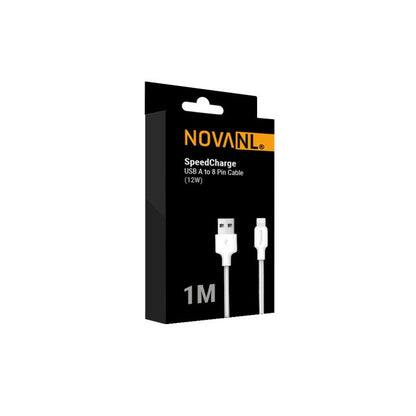 NOVANL SpeedCharge USB-A naar 8-Pin Kabel 12W