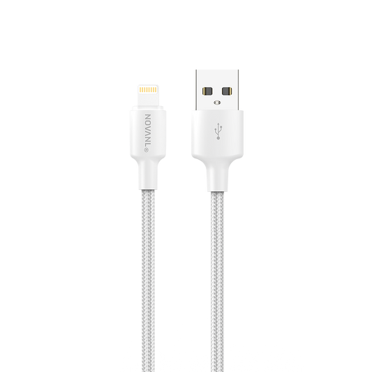 NOVANL SpeedCharge USB A naar Lightning kabel 12W Wit White