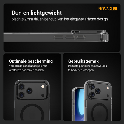 NOVANL ShockShield Case (incl. Magnetics) Compatible for iPhone 17 Pro Max