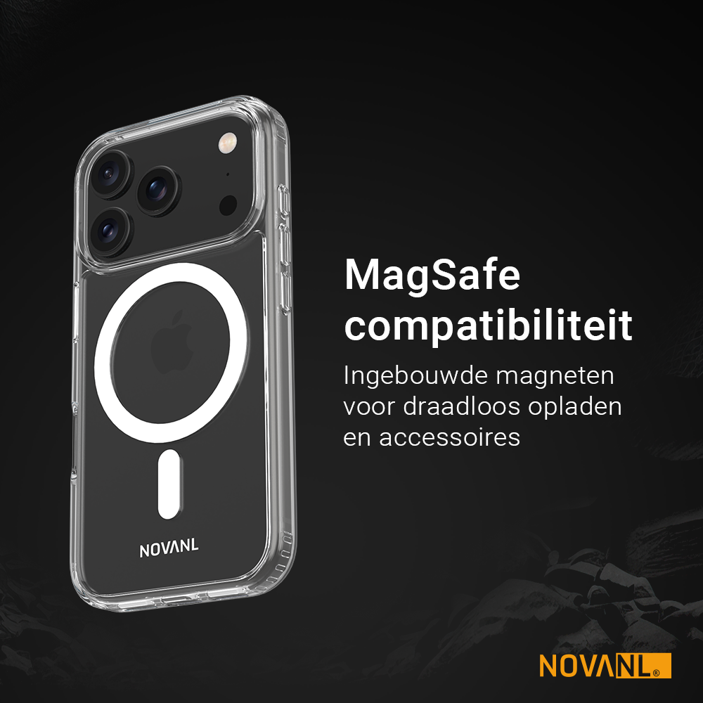 NOVANL ShockShield Case (incl. Magnetics) Compatible for iPhone 17 Pro Max