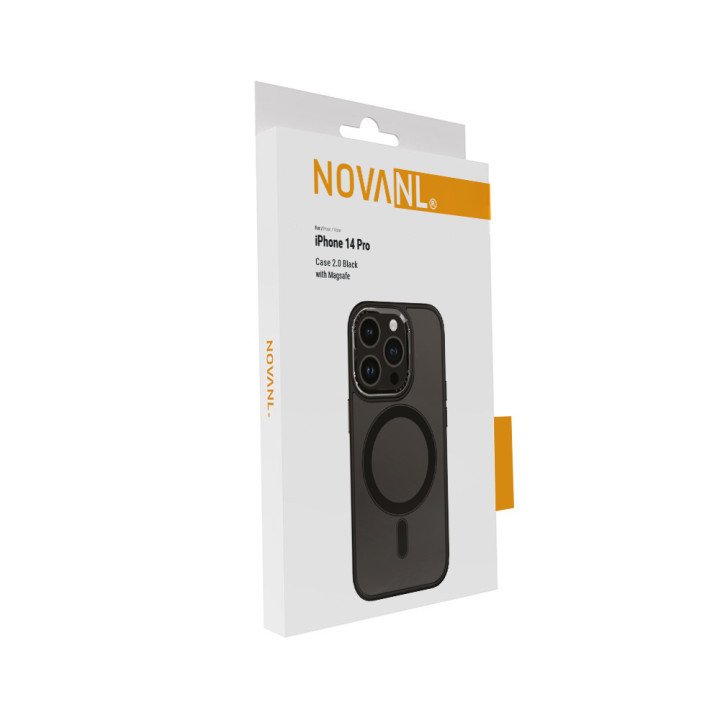NOVANL MagGuard Case (incl. Magnetics) Compatible for iPhone 14 Pro Black