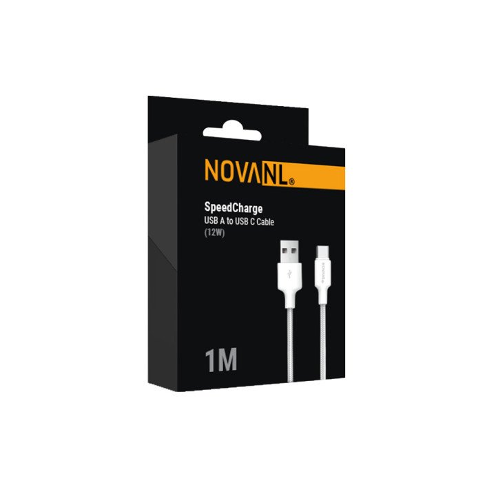 NOVANL SpeedCharge USB-A naar USB-C Kabel 12W