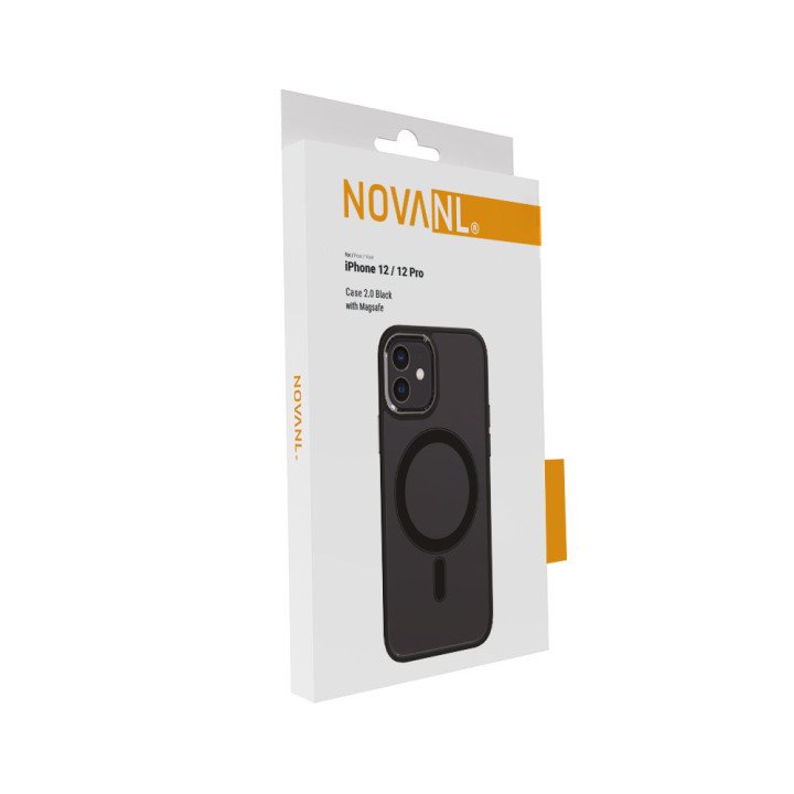 NOVANL MagGuard Case (incl. Magnetics) Compatible for iPhone 12/12 Pro Black